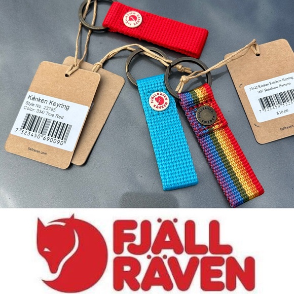 Fjallraven Accessories - Fjällräven Kånken Keyring Set - Red, Blue, Rainbow